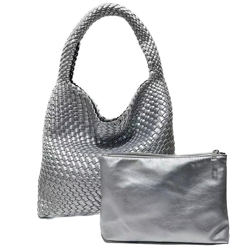 Women's Large Capacity Cross-Border Woven Shoulder Bag - Versatile Shopping & Commuter Tote