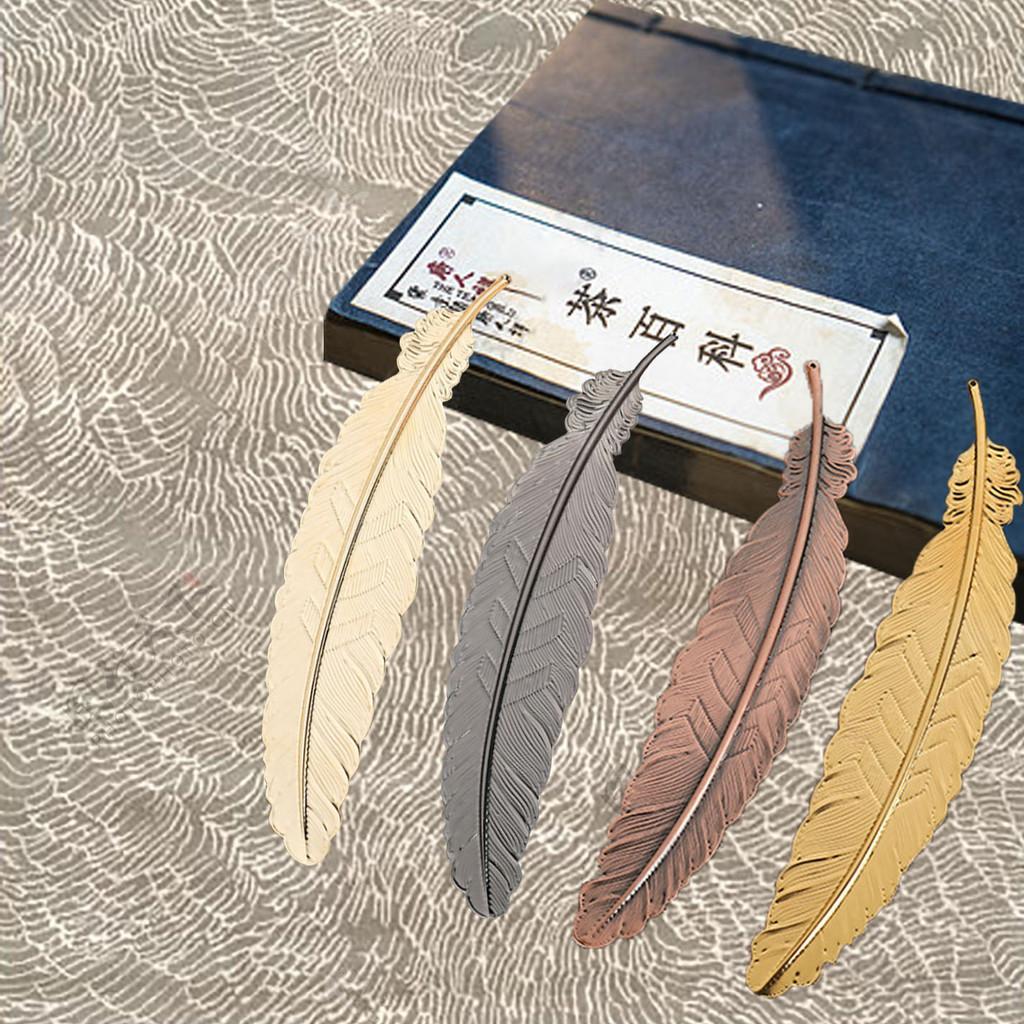 Metal Inspired Feather Bookmark Artistic Detailing Crafting Student Appreciation