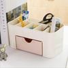 Jewelry & Cosmetics Desk Organizer: Plastic Drawer for Skincare, Brushes, & Lipsticks