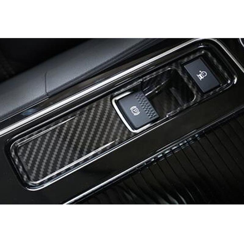 For Jaguar F-PACE FPace 2016 2017 2018   Car Stick Armrest Handrail Trim Frame Electronic Handbrake Parking Brake