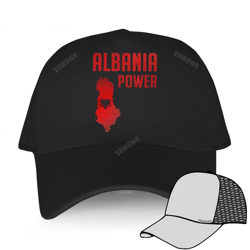 Baseball Cap Spring Summer Solid Sunhat Fashion Adjustable Albania Power Albanian Flag Map Dad Hat Cotton Outdoor Brand Caps