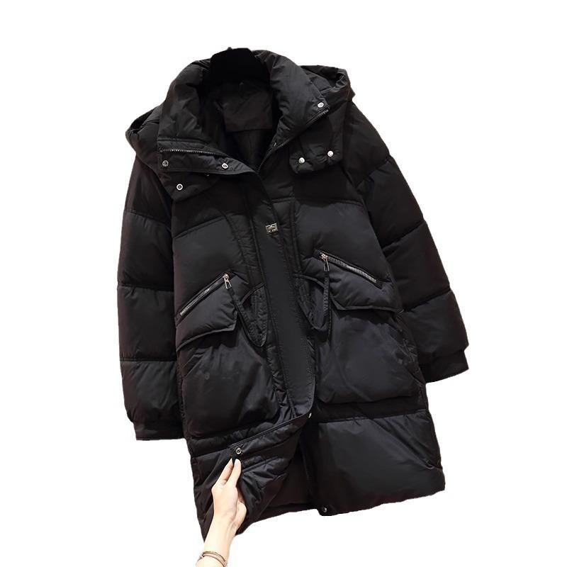 Down Cotton Jacket Women's Medium and Long 2025 Winter New Thick Cotton-padded Jacket Senior Warm Cotton-padded Jacket