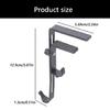 Practical Adjustable Mantel Hook Drillless Installation Slip Proof Iron Christmas Decors Holder Fireplaces Hook