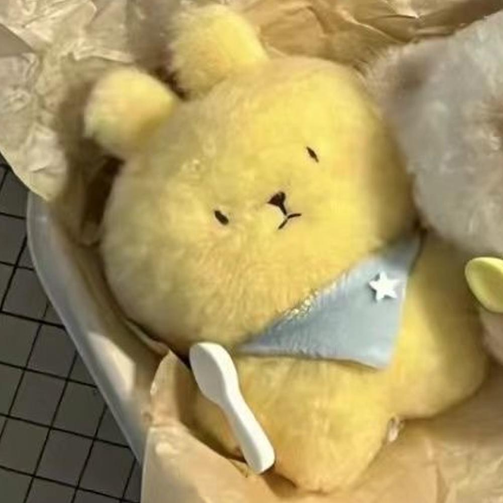 Cute Cartoon Siamese Cat Rabbit Plush Toy Soft Stuffed Doll Gifts Car Pendant Kids Key Hanging Decoration Birthday Bag L0G2