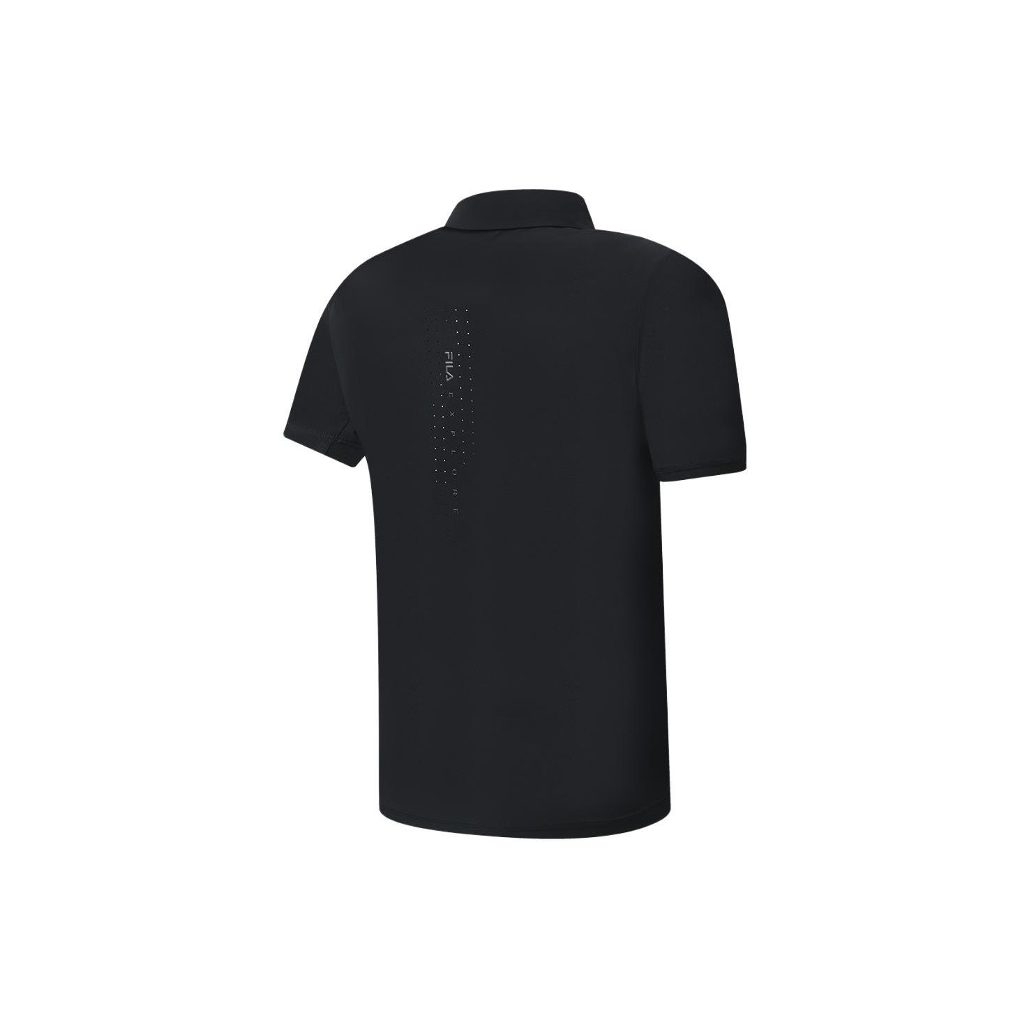 

New FILA Polo Shirts Men s Black A11M327110FBK L
