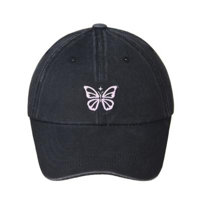 NICK&NICOLE VINTAGE MINI BUTTERFLY BALL Cap_black Pink