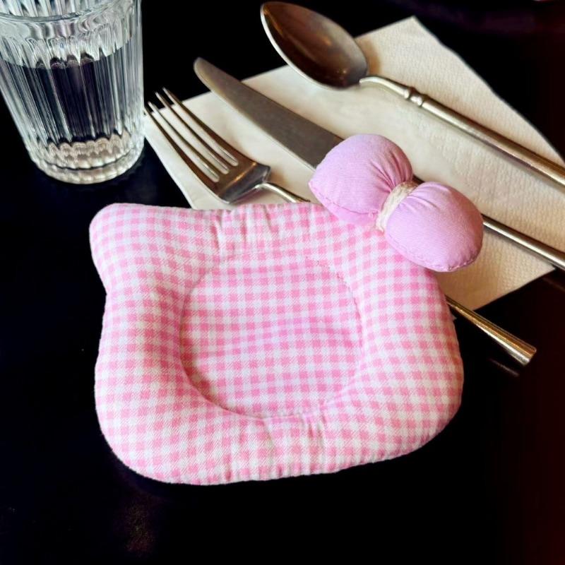 Adorable Cat Face Coasters Heat Resistant Non Slip Multipurpose Cartoon Cotton Pads For Kitchens Jewelry Storage
