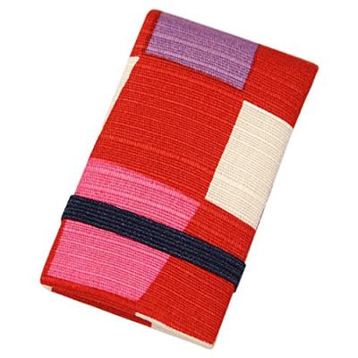 Kyoto Raku Traditional Japanese Miscellaneous Goods Toothpick Holder with Mirror - (checkered Red)