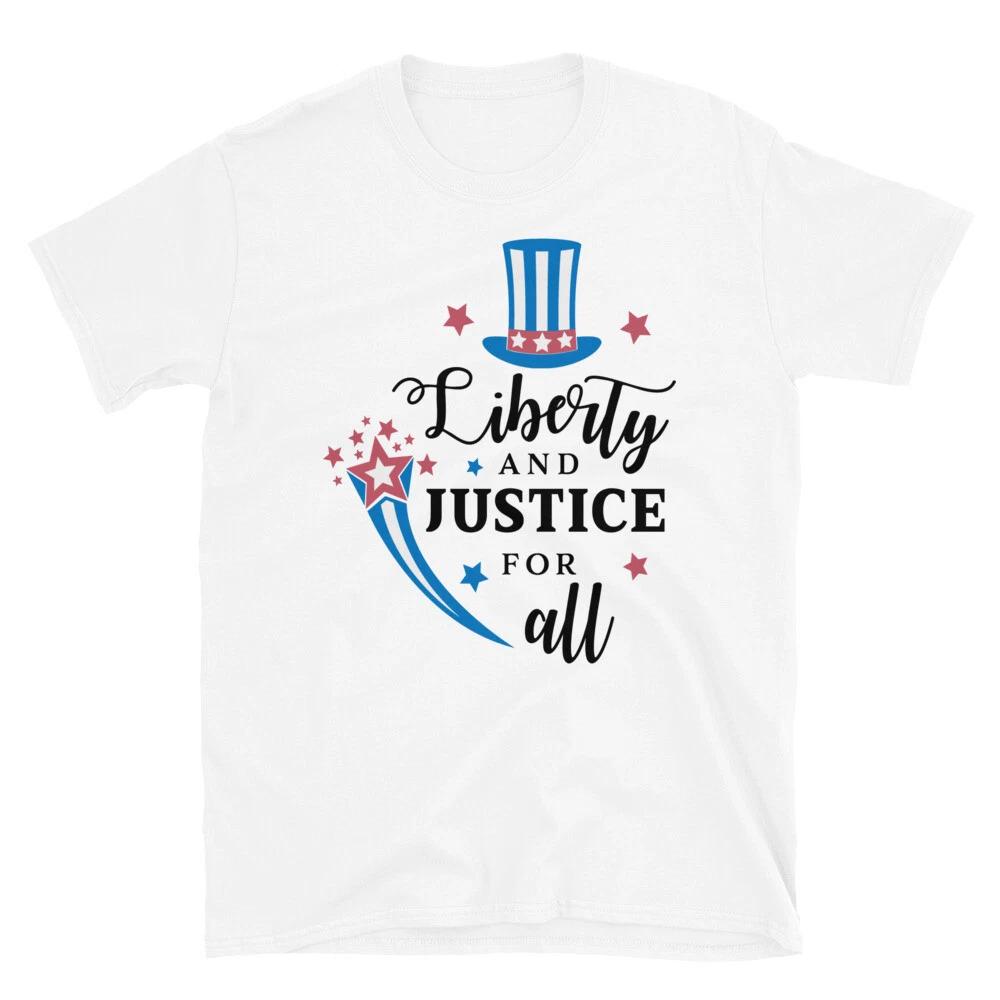 Family Love Liberty And Justice For All - 4th of July T-Shirt 4XL