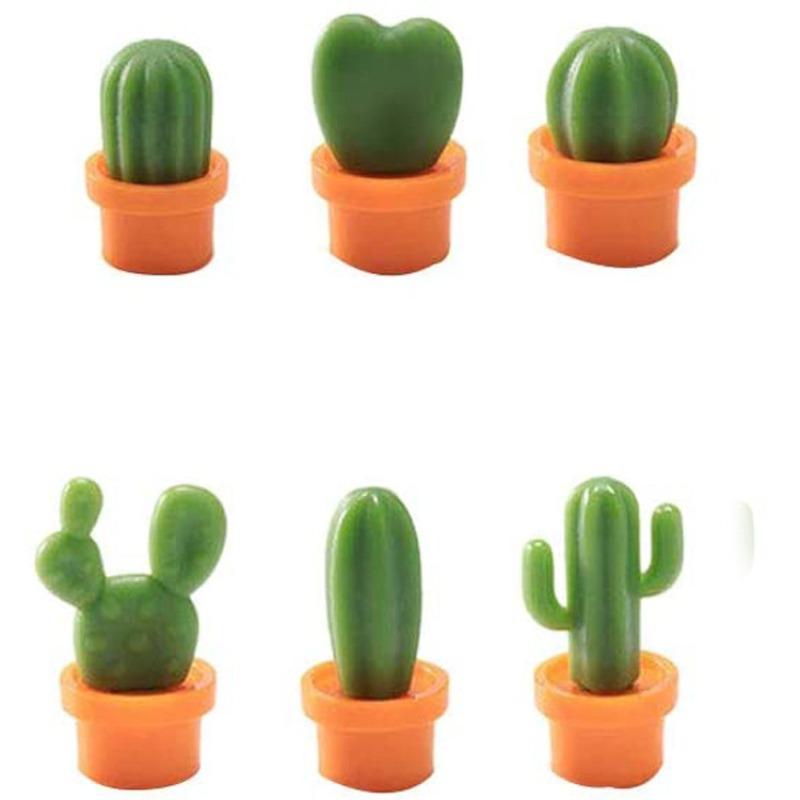 Cactus Refrigerator Compact Cactus Potted Cactus Magnet Refrigerator Magnet Magnetic Patch