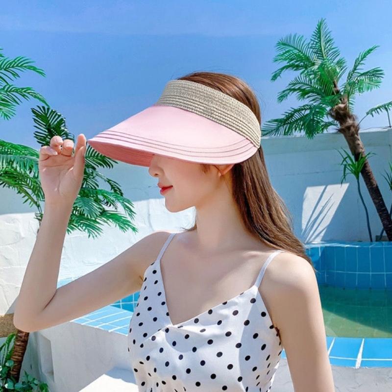 Beach Visor Summer Sun Hat Golf Cap Straw Sun Visor Golf Visor Women Visor Hat