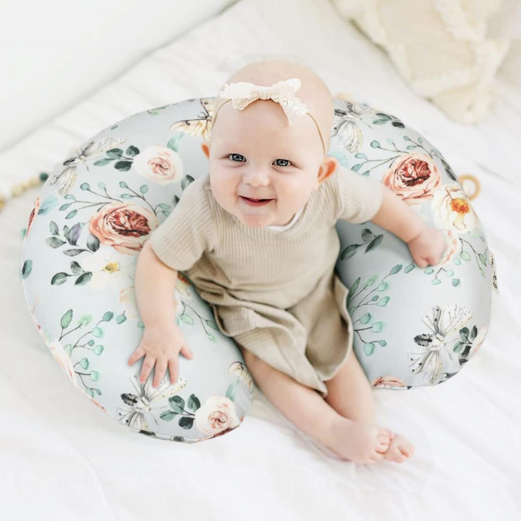 Baby Breastfeeding Pillow Pillowcase Elastic U-shaped Breastfeeding Pillowcase Multifunctional Baby Learning Sitting Pillow Removable Pillowcase