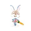 Fashion Cute Bunny Brooch Summer Clothes with Accessories High Sense Light Luxury Exquisite Animal Rabbit Corsage Woman
