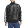 adidas Originals Track Top Pleather 3S Stand Collar Zip Jacket Unisex Jackets KQ5472