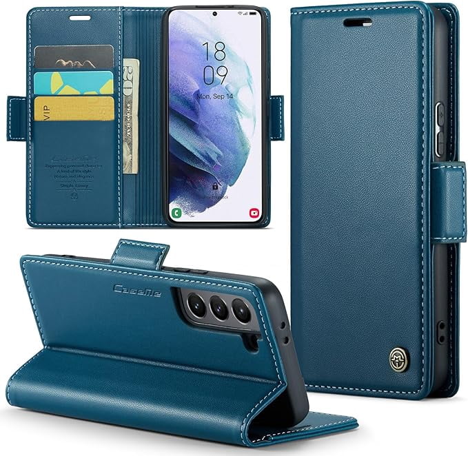 For Samsung Galaxy S21  Plus 5G Wallet Case with [RFID Blocking] Card Holder Magnetic Kickstand,Leather Flip Protective Case Wallet