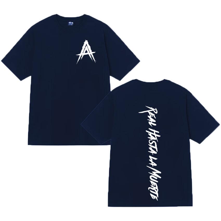 

2025 Summer Rapper Anuel AA Real Hasta La Muerte Mens Pure Cotton Tshirt Harajuku Fashion Shortsleeved Highquality Top 4XL