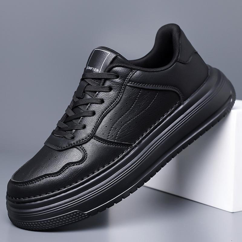 New autumn high-end retro leather surface sports and leisure board shoes platform leather shoes
