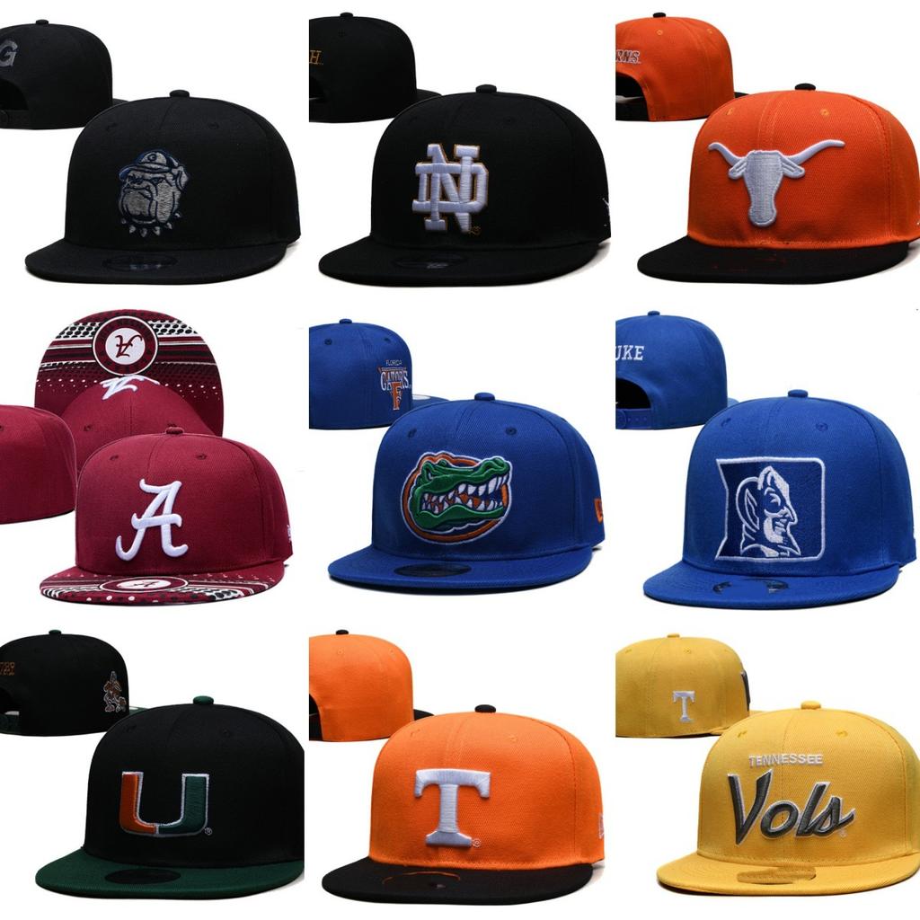 Factory direct sales NCAA Baseball cap with three-dimensional embroidery, flat brim, hip-hop style, sun-shading, adjustable