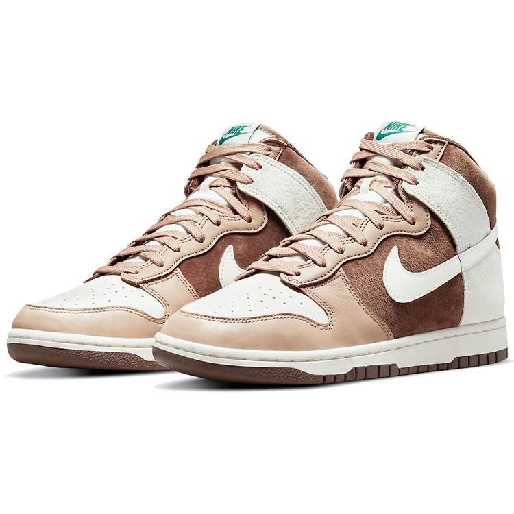 New Nike Dunk High Light Chocolate DH5348-100