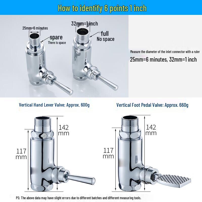 Dier Copper Foot Pedal Faucet Valve