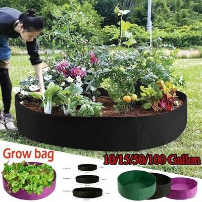 Borsa per coltivazione di piante da 15/50/100 galloni di grande capacità Fioriera da giardino Scatola per verdure sopraelevata Borsa per coltivazione