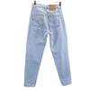 Levi's 90s 550 USA Made Old Tapered Denim Pants 7/M Ice Blue Jeans Kid's Used