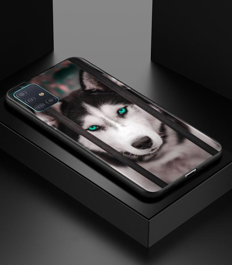 Alaskan Husky Dog Cute Puppy Phone Case for Samsung Galaxy A51 A71 A21S A12 A11 A31 A52 A41 A32 A72 A02S A01 5G Silicon Cover
