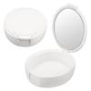 Denture Case Eco Friendly Durable PP Safe Odorless Lightweight Portable Denture Cup for Denture The Elderly White