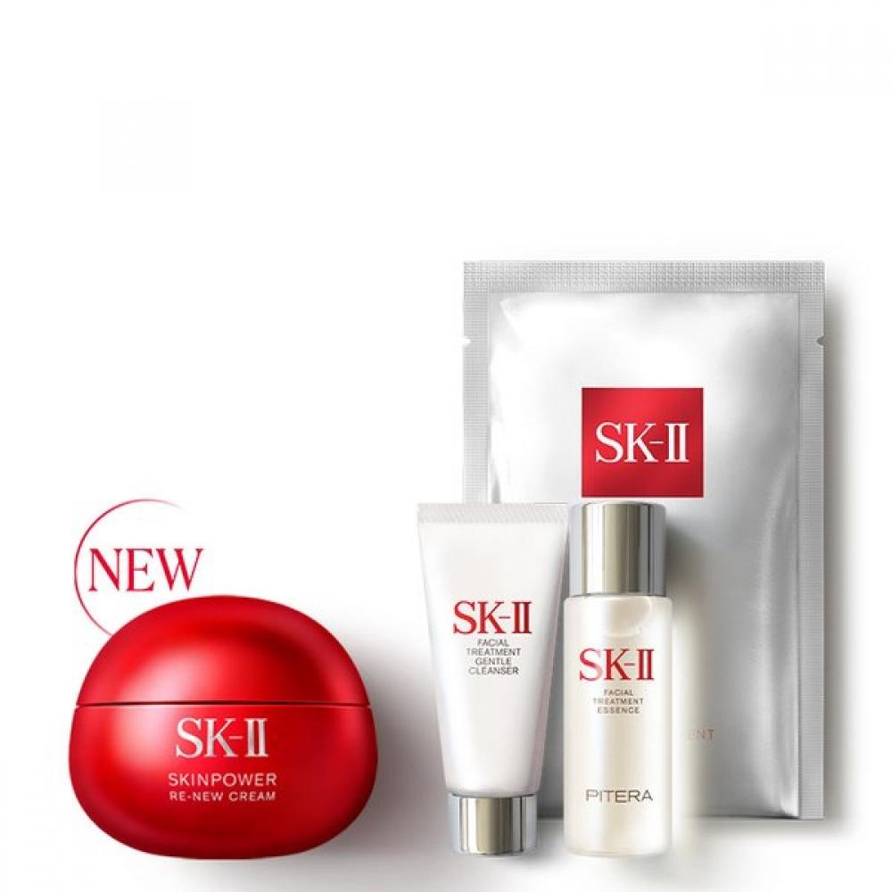 Sk II Крем для обновления Декабрьский 50 г Набор + Брелок-Мишка в подарок SKINPOWER Renew Cream 50g