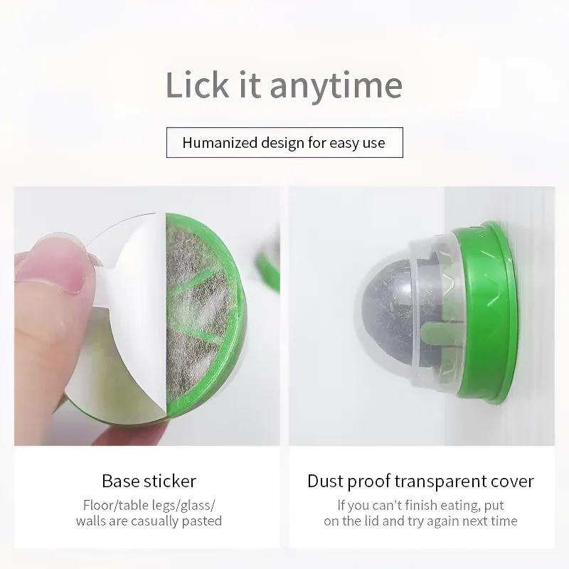 Erba gatta naturale Gatti Adesivo da parete Palla Giocattolo Tiragraffi Dolcetti Sano Naturale Rimuove le palline per favorire la digestione Snack di erba gatta