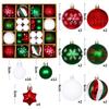 44Pcs Christmas Ball Ornament Set Big Xmas Tree Hanging Pendant Snowflake Merry Christmas Decoration 2025 New Year Party Gift