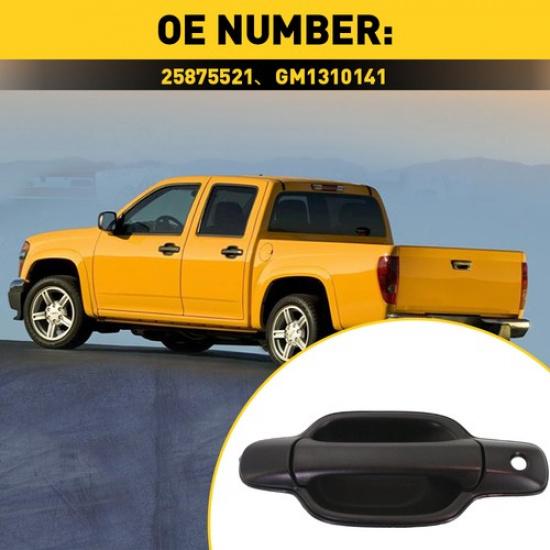 Exterior Door Handle Black For Chevrolet Colorado Front Driver Side 2004-2012 EK