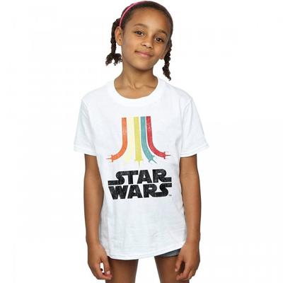 Girls Rainbow Cotton T-Shirt