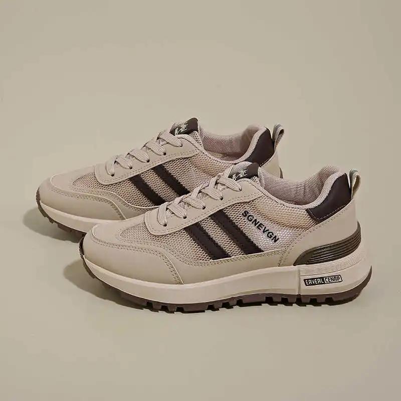 Fashion Round Foot Increases Height Best Selling Vulcanize Sneakers Women Trends Ladies Golf Shoes Sports Luxury Brand Daily