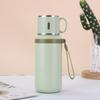 Water Bottle Stainless Steel Thermos Cup Tea Separation Water Cup Large Capacity Portable Kettle with One Lid Dual Purpose