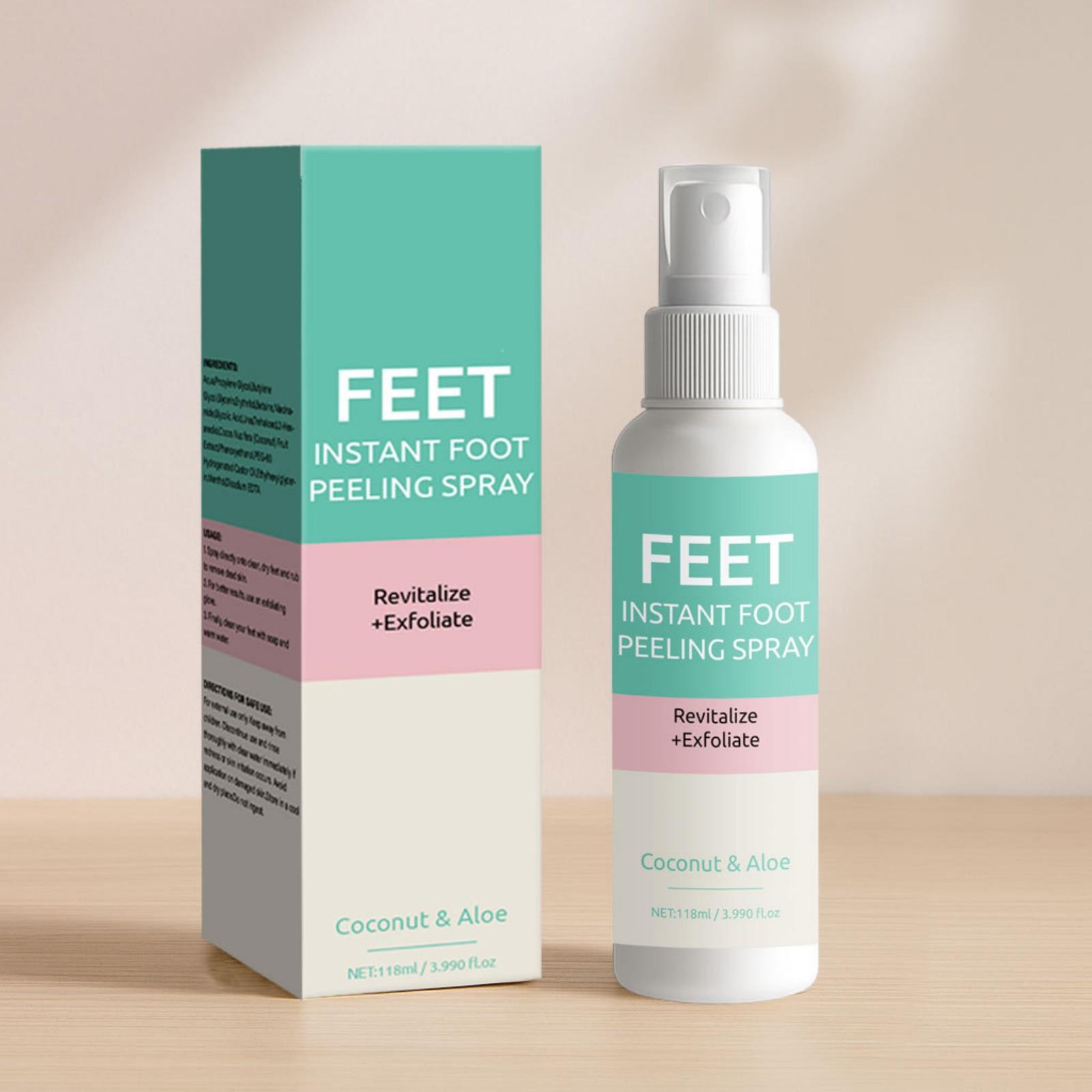 Foot Scrub Spray  Foot Exfoliating Spray  Foot Callus Remover  Foot Care 118ml One Size