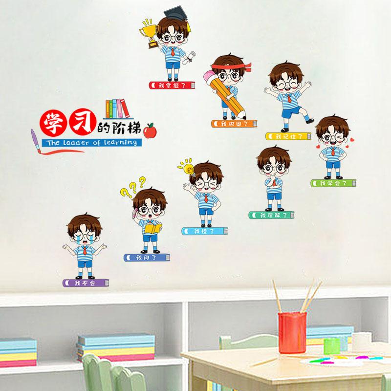 

Decorative wall stickers creative cartoon wall stickers school inspirational student stickers classroom layout 45*60
