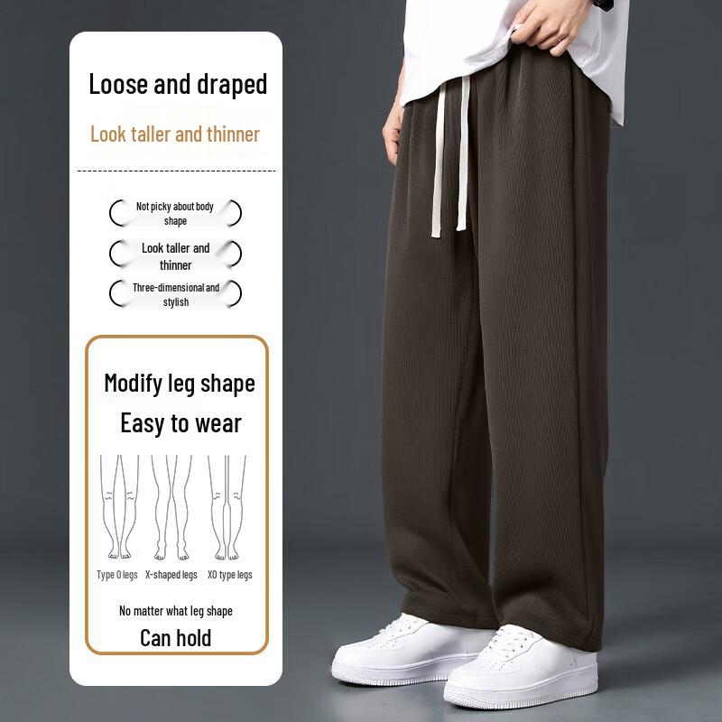 JEANSWEST Men's Corduroy Fleece-Lined Straight Leg Casual Pants