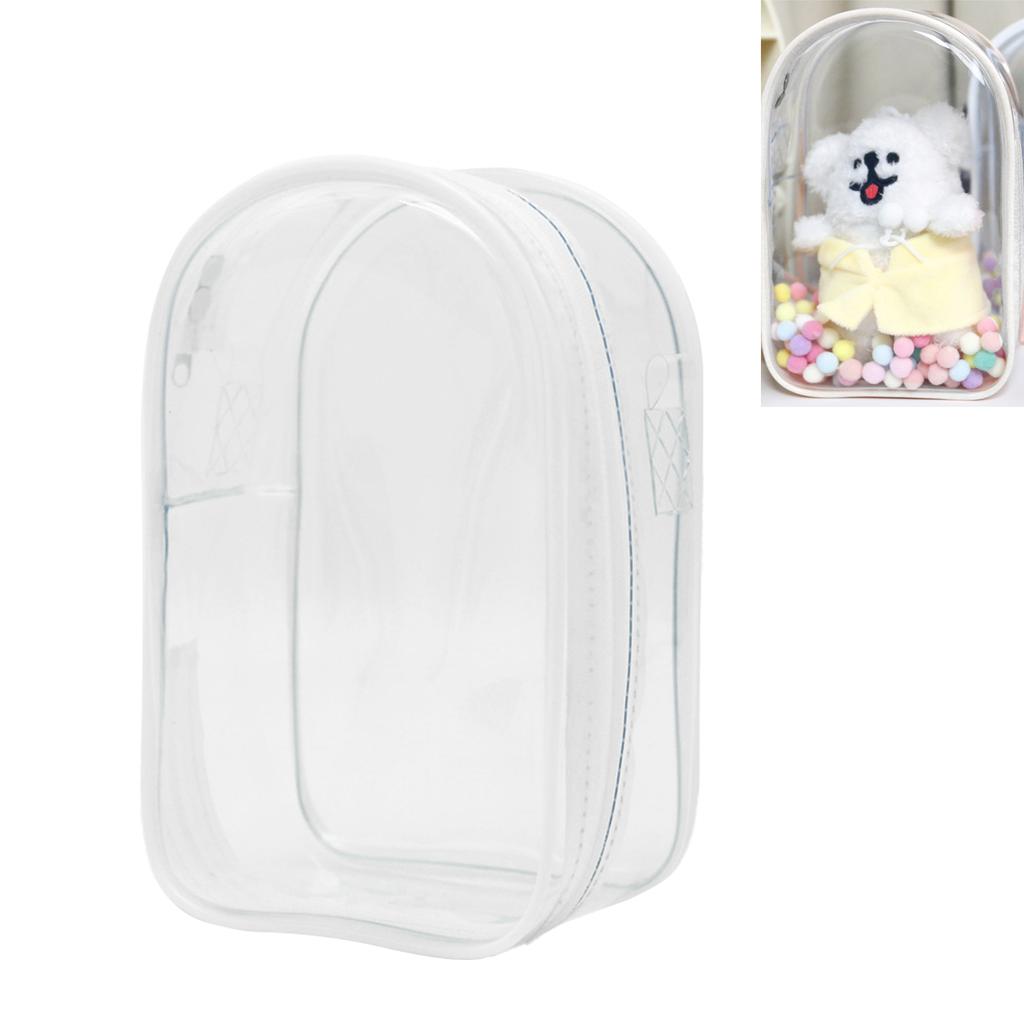 Portable Doll Storage Bag Transparent Doll Figure Display Bag Clear Pouches Suitable for Preventing Scratches