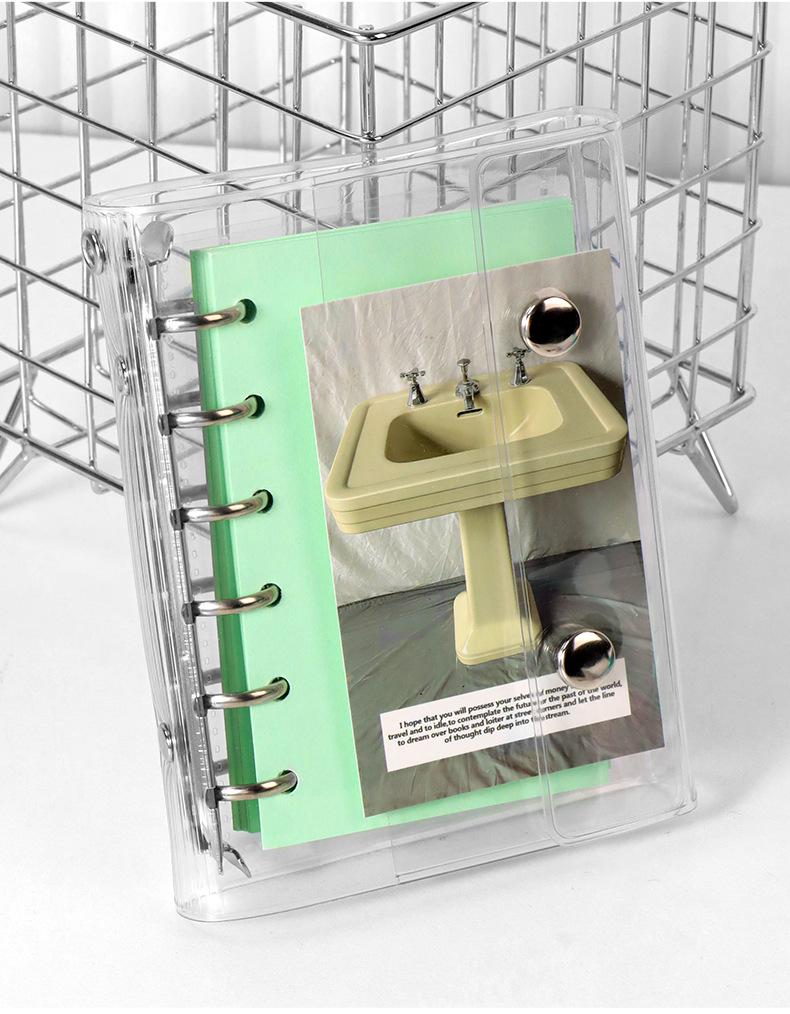 M5 Transparent PVC Binder Cover for A6/A7 Photocards & Stickers