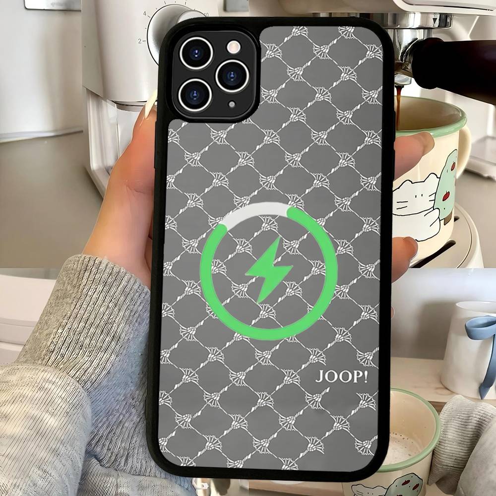 J-Joops Logo Magnetic Wireless Phone Case For IPhone 17 16 15 14 Plus 13 12 11 Pro Max