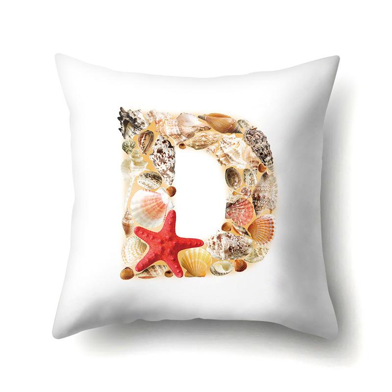 Polyester Pillowcase Automobile Decoration Home 26 English Letter Printed Pillowcase