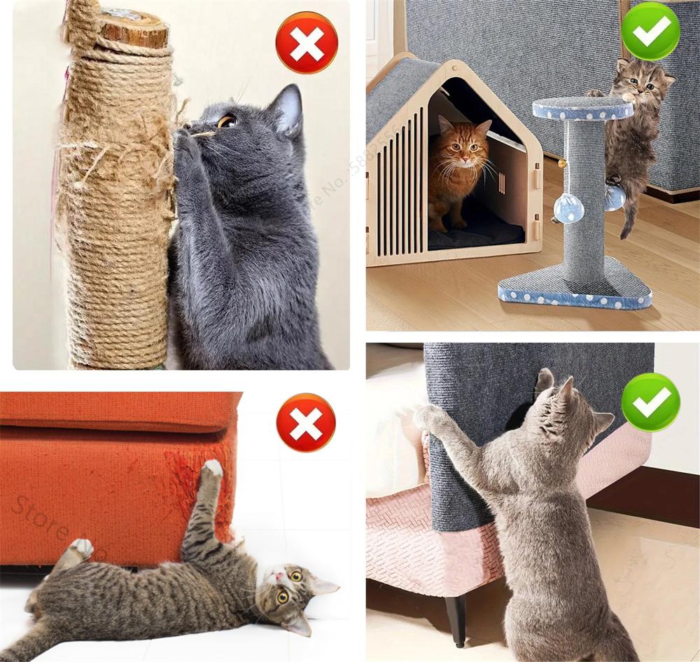 Anti Cat Scratch Sofa Cat Crawling Mat Sofa Protection Grinding Climbing Frame Self-adhesive Carpet Cats Scratch Board Cat Toys