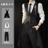 [KALAOK] Butler Cosplay Costume, Uniform, Fancy Dress, Everyday Wear, Cosplay Costume, Young Master, Photoshoot, Stage Costume, Black, XL
