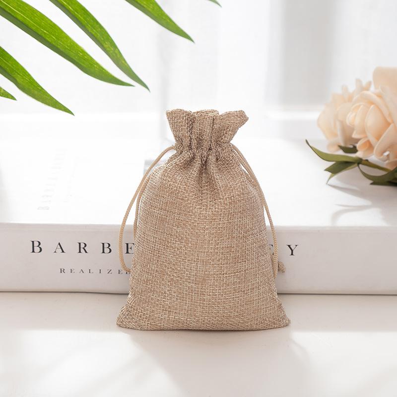 10Pcs Cotton And Hemp Bundle Pocket Gift Bag For Children'S Day Gift Packaging Bag Diy Candy Wedding Product Packaging