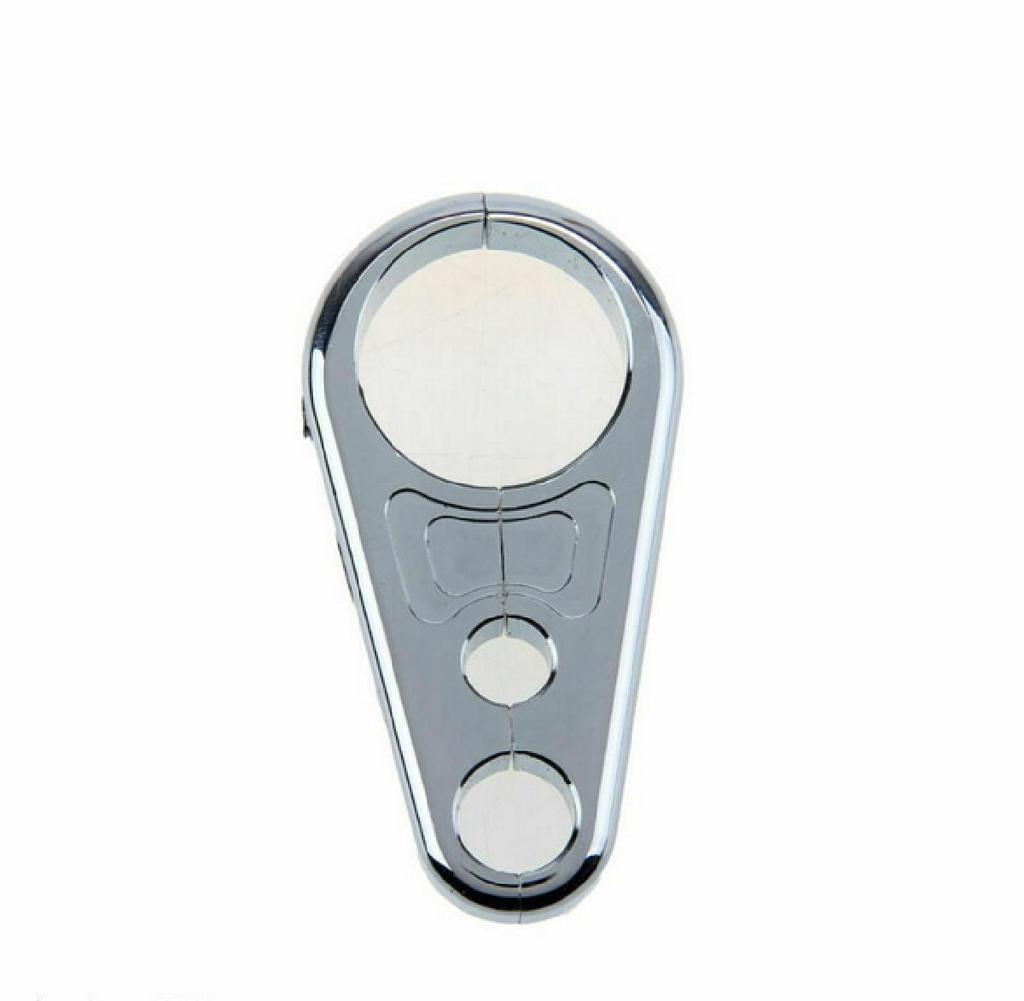 Chrome Aluminum Alloy Brake Clutch Cable Wire Clamp Clip For 1" 25mm Handlebar