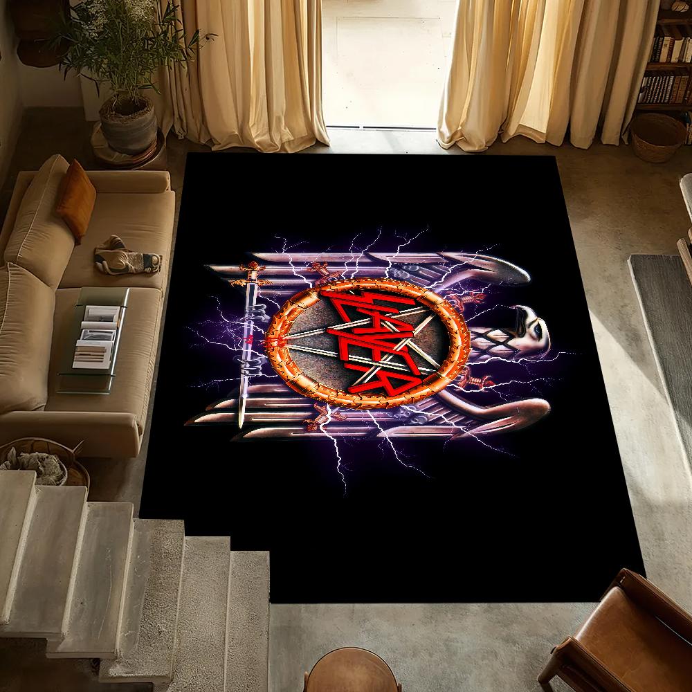 Band S-Slayer k-Kerry King Small Carpet Anti-Slip Kitchen Bedroom Handmade Tufted Rug Carpet Living Room Entrance Decoration