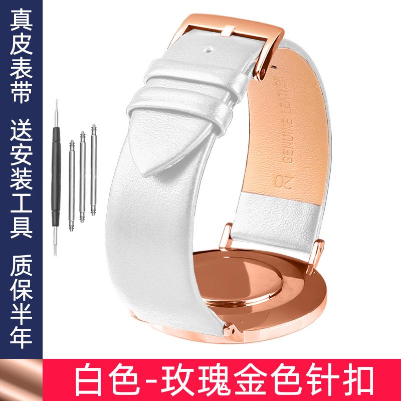 Thin Leather Strap 12 14 15mm 16mm 18mm 19mm 20mm 22mm For Tissot Longines Casio Watch Band Men Women Brown Blue White Bracelet