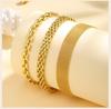 Waterproof Mesh Chain Bracelet Adjustable, 18k Gold Plated Link Braeclet  Non Tarnish Wholesale Jewelry