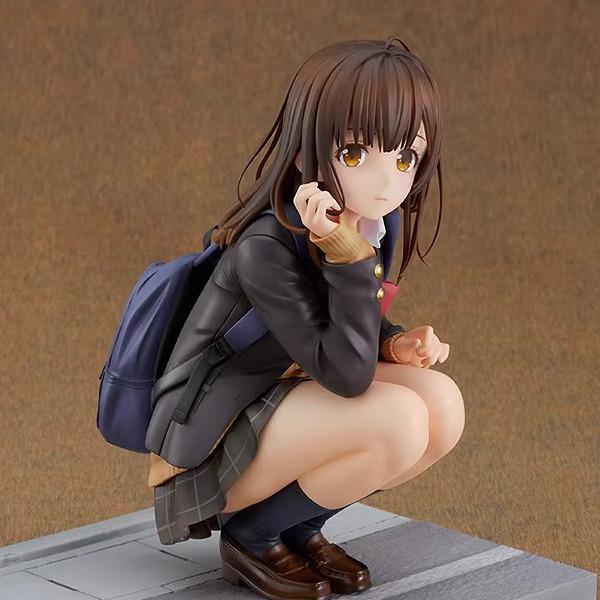 Ogiwara Sayu Shaving. Then I Picked Up A High School Girl Doll Anime Figure Toy Chassis Car Decoration Model Ornament Otaku Gift